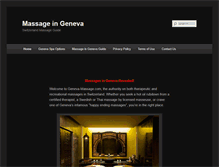 Tablet Screenshot of geneva-massage.com